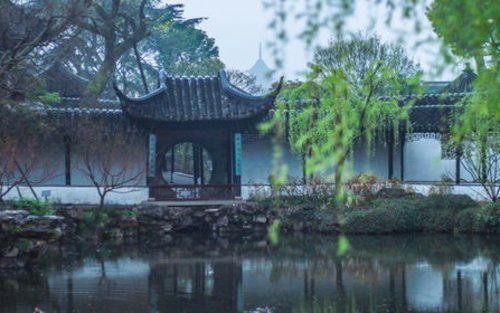 苏州园林亭台水景